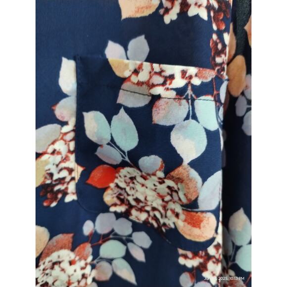 Women Within Size 3X Floral Flowy Boho Loose Colorful Beachy Resort Button Tank - Picture 8 of 8